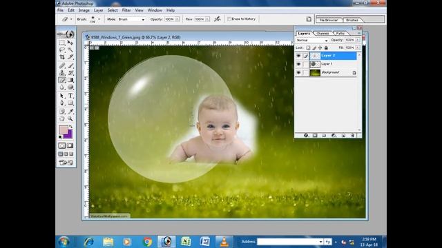 3D Sphere Effect In Adobe Photoshop 7 0 Part 70 смотреть онлайн