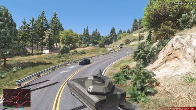 GTA 5 - TM-02 Khanjali Tank Rampage + Six Star Escape смотреть онлайн