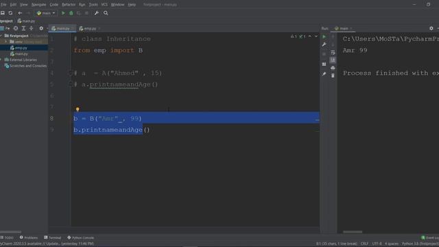 Inheritance in Python الوراثة في بايثون смотреть онлайн