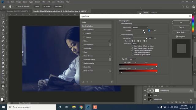 Color Grading Your Image using Gradient Maps Photoshop Tutorial смотреть онлайн