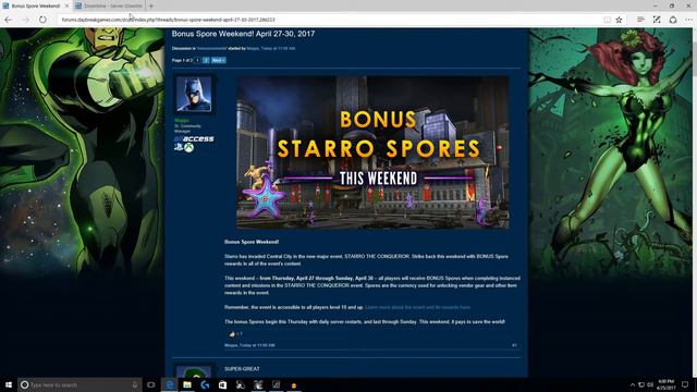 DC Universe Online: Bonus Spore Weekend and GU70 Update Time смотреть онлайн