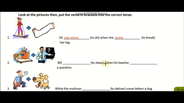 Past Continuous & Past Simple With When & While