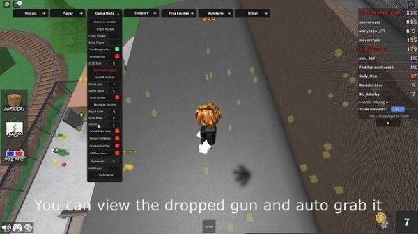 OP MM2 Script, KILL ALL, AUTO FARM, CRASH, ESP, GOD MODE