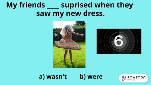 WAS & WERE GAME | ENGLISH GRAMMAR GAME | PAST SIMPLE VERB TO BE | WAS WERE QUIZ