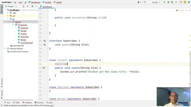 Observer pattern - Software Design Pattern | Using Lambda Expression & Method Reference смотреть онлайн