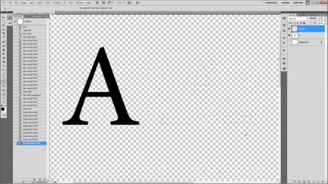 Photoshop CS5 Буква А / The letter A смотреть онлайн