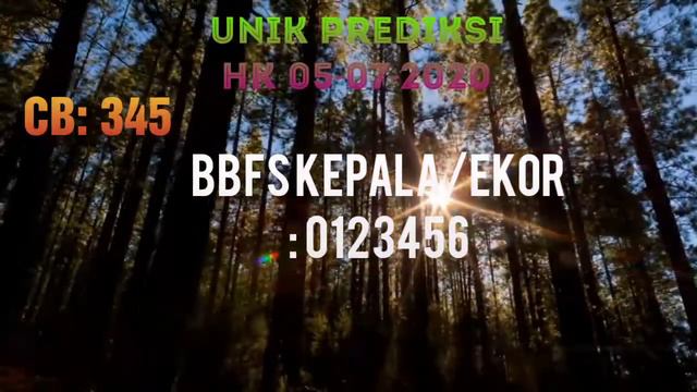 UNIK PREDIKSI HK 05-07-2020 смотреть онлайн