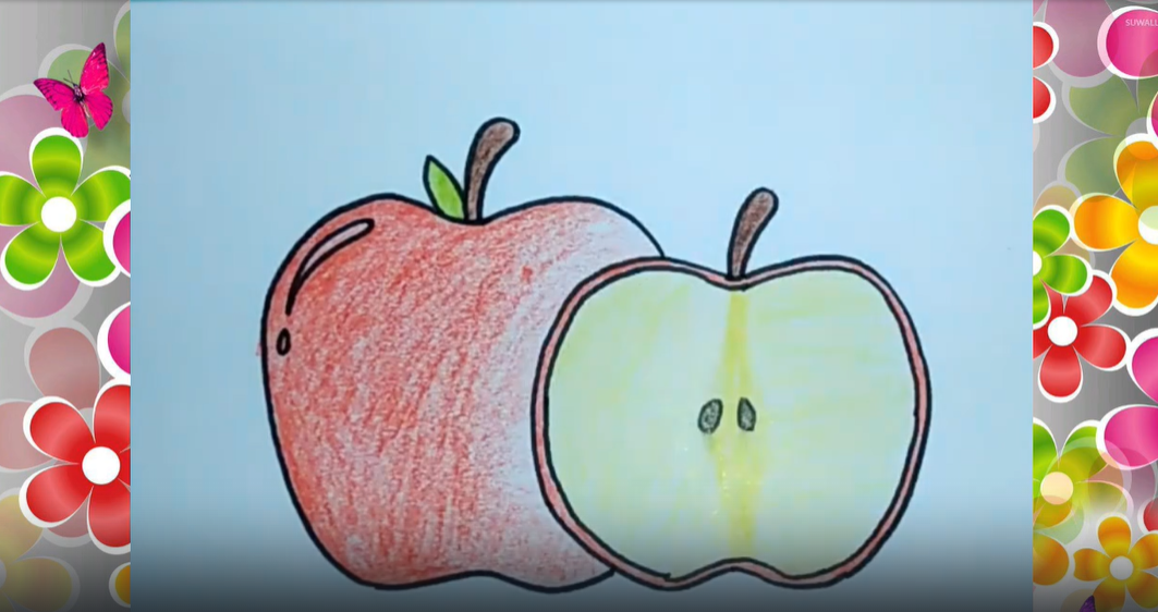Рисование Яблочка смотреть онлайн