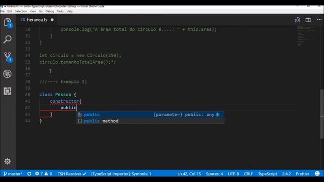 Curso TypeScript para Desenvolvedores C# - Aula 24: Heranças (Demo) смотреть онлайн