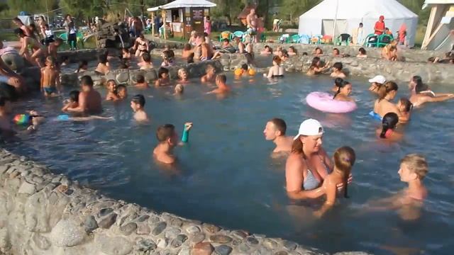 Каракол. Горячие источники Керемет-Суу Чудо вода. Автопутешествие Отдых на Иссык Куле 2017