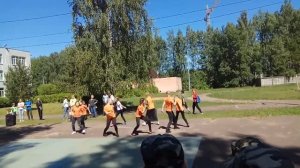 Выступление на зарницу. Танец Оранжевое солнце. Часть 3