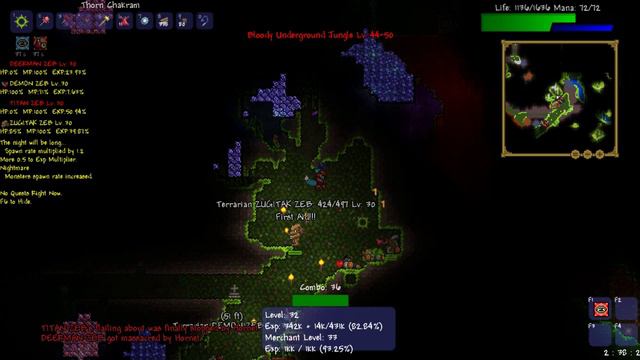 N Mod Terraria 1.2 RPG Lets Play Part 27!: UNKILLABLE HORNET! смотреть онлайн