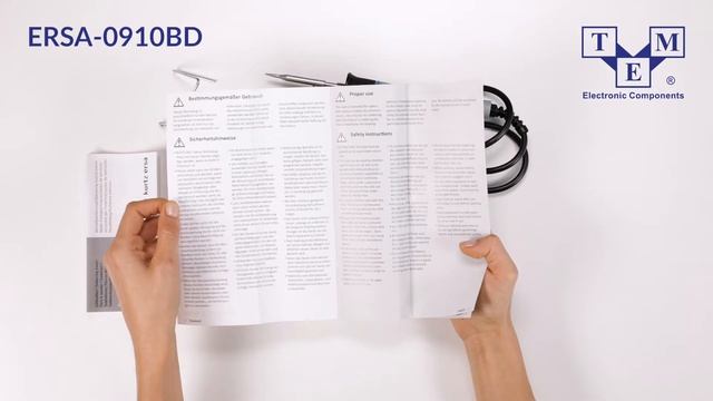 ERSA 0910BD soldering iron UNBOXING смотреть онлайн