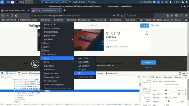 Instagram Bot - 4 | Comment using Python on Instagram| Selenium | Geckodriver смотреть онлайн