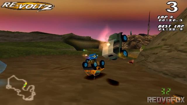 RE-Volt 2 (RC Revenge) Demo - RC Racing Game for PlayStation 1. смотреть онлайн