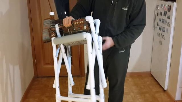 Раскладное кресло из ПВХ труб своими руками смотреть онлайн