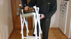 Раскладное кресло из ПВХ труб своими руками