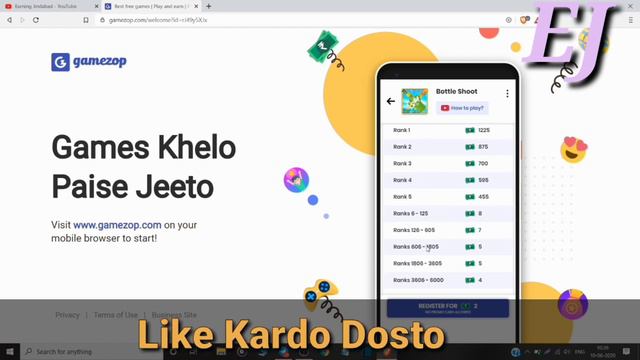 Games Khelo Paisa Jeeto-Refer Earn Rs.5/-||Earning Jindabad смотреть онлайн