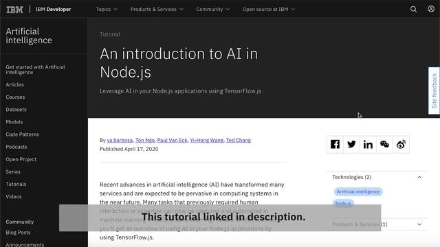 Build a machine learning node for Node-RED using TensorFlow.js смотреть онлайн