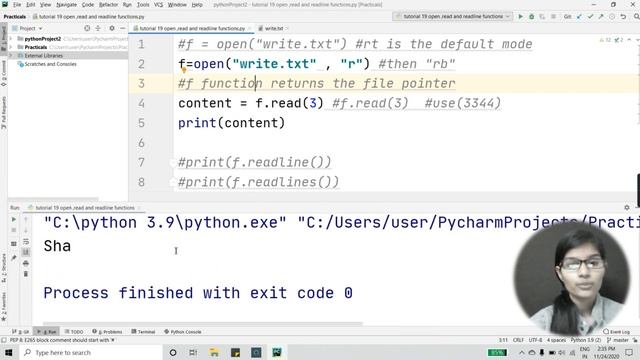 BASICS OF PYTHON EP:18 Open ,Read and Readline functions | file handling | python tutorial in hindi смотреть онлайн