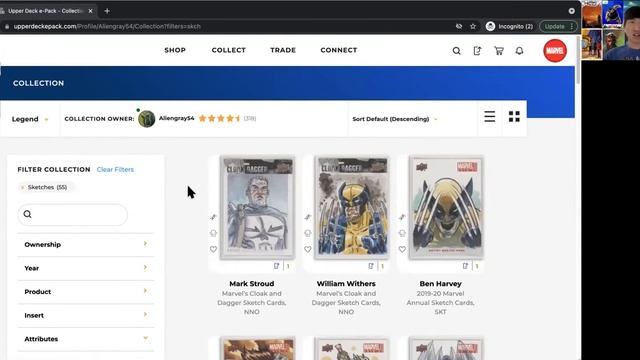 Review of Upper Deck's ePack Website (from a Marvel Sketch Card Collector) смотреть онлайн