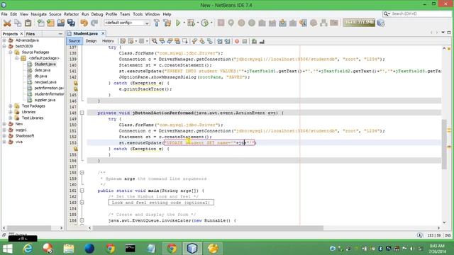 Java Tutorial, Java Code For Update Button using Netbeans ,MySQL, Navicat смотреть онлайн