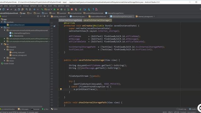 9 Internal Storage Dosyası | Android Content Provider | Storage | Sqlite Dersleri смотреть онлайн