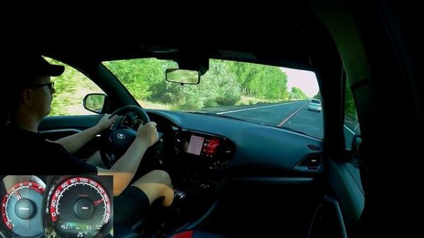 Веста Спорт Турбо валим по трассе