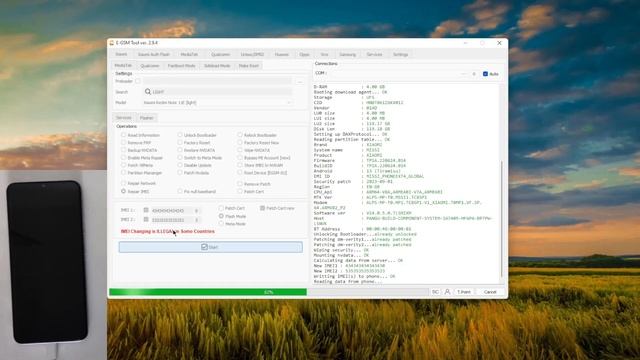 Repair IMEI Dual SIM 14 MIUI - Xiaomi Redmi Note 11E [light] By : E-GSM TOOL смотреть онлайн