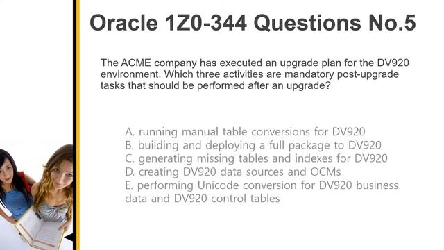 Oracle Certification 1Z0-344 Exam Questions | Testpassport смотреть онлайн