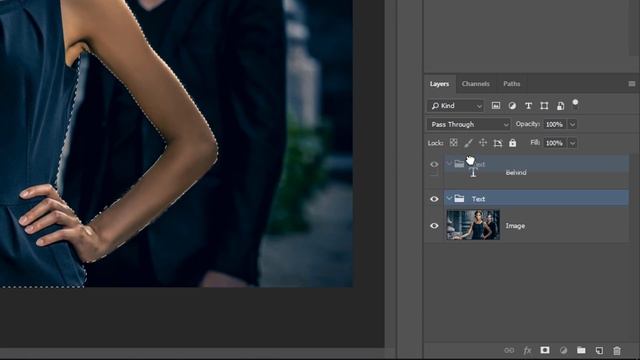 How To Place Text Behind Anything In Photoshop смотреть онлайн