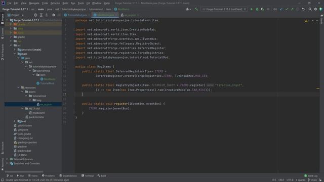 Forge 1.17.1 Modding Tutorial | CUSTOM ITEMS | Forge Modding 1.17.1 #3