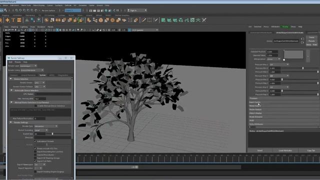 Дерево в maya [простые объекты] смотреть онлайн