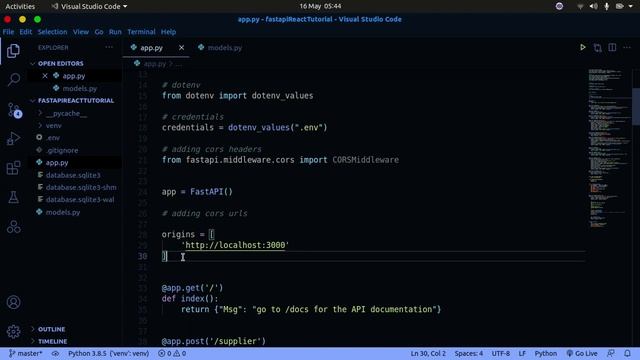 FastAPI and React Full-stack Application: How to add COR to fastAPI смотреть онлайн