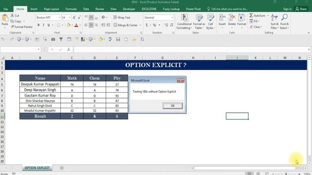 Option Explicit statement in VBA by just 5 Click | Join us : 96506 63831 смотреть онлайн