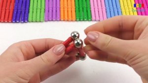 Магнитный конструктор | Делаем цифры 1-20 с магнитных шариков и палочек | Учимся считать от 1 до 20