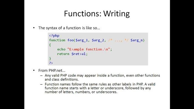 PHP and MySQL Essential Training | part 5 Include Files and Functions смотреть онлайн