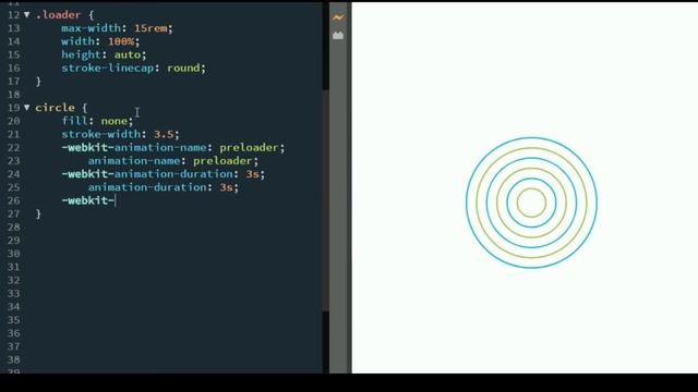 Create A SVG Loader Animation Using Only HTML & CSS | SVG Loader Animation смотреть онлайн
