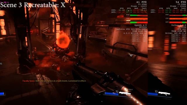 DOOM OpenGL vs Vulkan GTX 960 смотреть онлайн