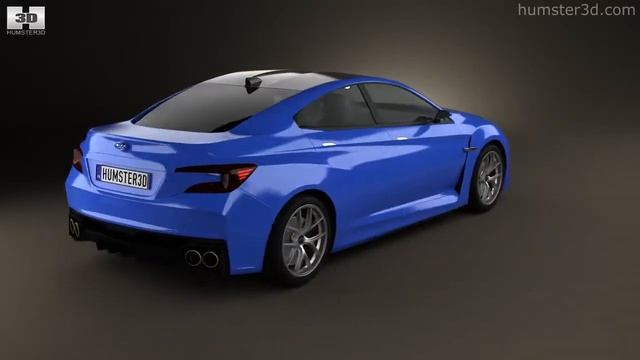 Subaru WRX 2013 by 3D model store Humster3D.com смотреть онлайн