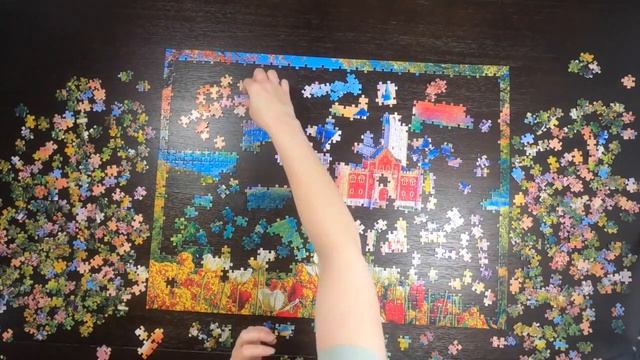 1000 Piece Castle Jigsaw Puzzle смотреть онлайн