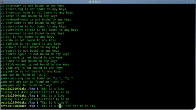 List BASH Shortcut Keys - bind - Linux - tutorial смотреть онлайн