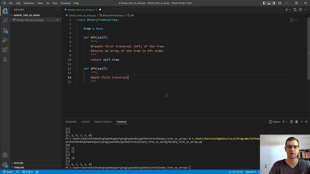 Binary Tree in Array Form in Python | Theory | Implementation | Data Structures and Algorithms смотреть онлайн