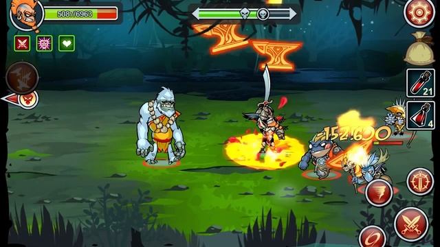 Mighty Crew Millennium Legend Side-scrolling action RPG - Android смотреть онлайн