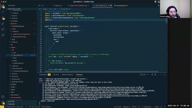 Exploring Headless Login for WPGraphQL with David Levine of AxePress смотреть онлайн