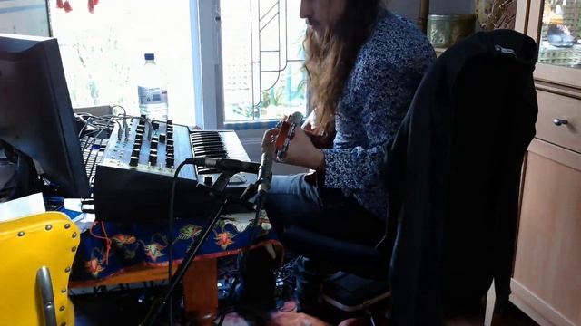 Moog Grandmother + Baritone Guitar via Instrument Input смотреть онлайн
