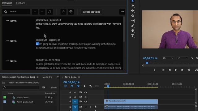 SPEECH TO TEXT In Adobe Premiere Pro 2023 (AUTOMATIC Captions And Subtitles!)