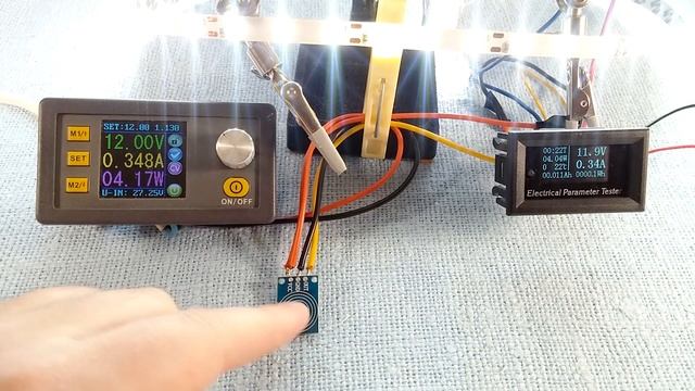 Сенсорный светодиодный диммер/выключатель 20V 3A 60W с памятью. LED-диммер без пульсаций смотреть онлайн