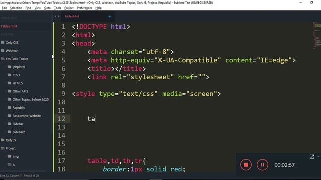 CSS3 Styling Table смотреть онлайн