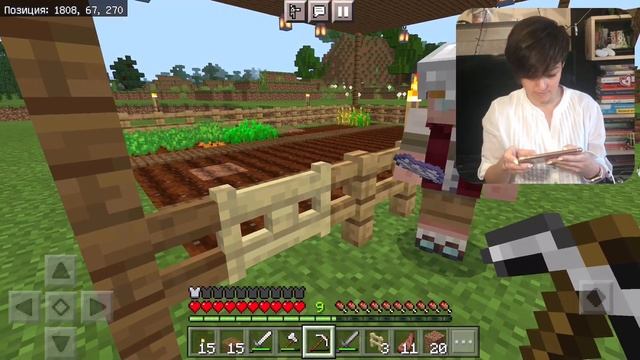 МАЙНКРАФТ ВЫЖИВАНИЕ НА ТЕЛЕФОНЕ МКПЕ С ДРУГОМ #3 minecraft /Marucraft смотреть онлайн